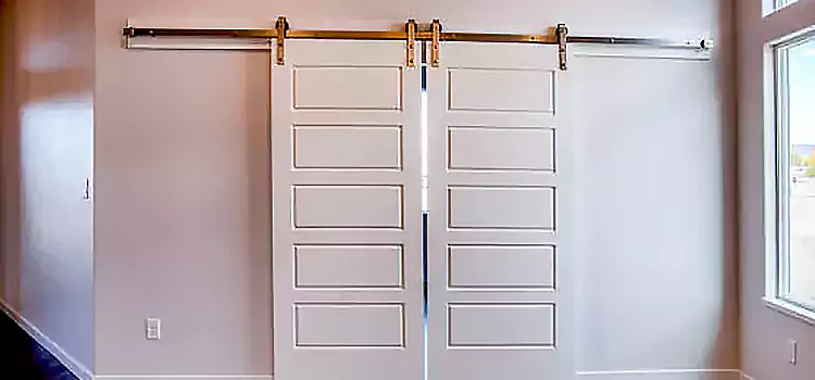 Glass Barn Door with Installation Hardware Kit Five Corners
