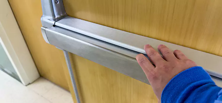 Installing a Push Bar on a Door Five Corners